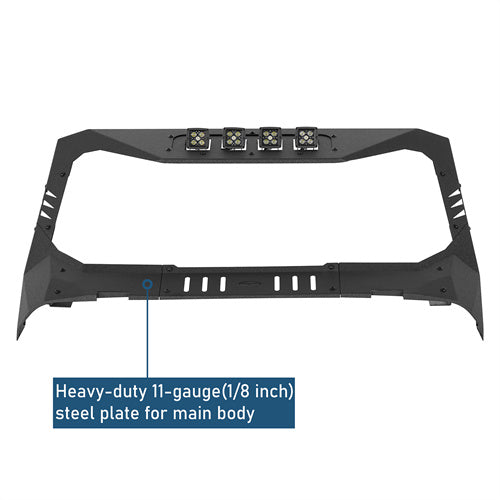 Madmax Windshield Frame Cover Visor/Cowl Combination For 2018-2005 Jeep Wrangler JL / Gladiator JT (Excluding JT Mojave, Wrangler 4xe, Rubicon 392) - Ultralisk4x4